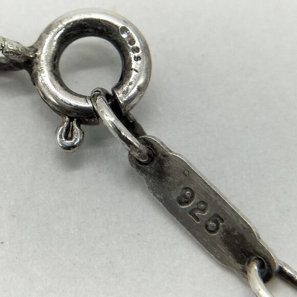 Authentic Tiffany & Co. Infinity Pendant Necklace – Sterling Silver 15" - Picture 7 of 8